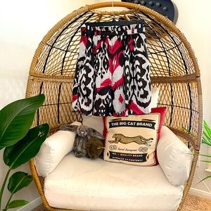 Abstract Magenta and Gray Mini Skirt